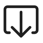 Share Close Tray SVG Icon